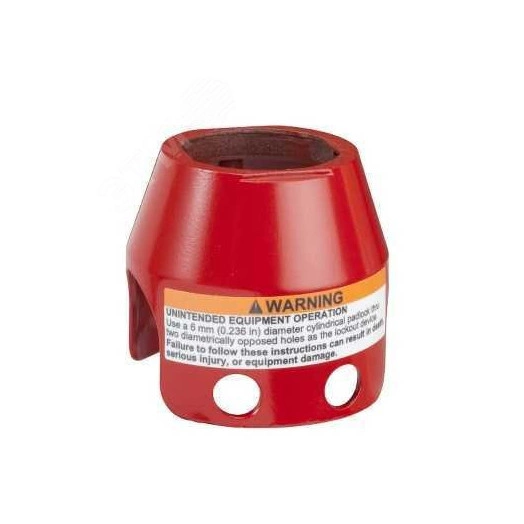 Колпачок защитный красный металлический для грибовидных кнопок