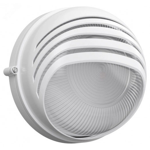 Светильник НПП1307 белый/круг ресничка 60Вт IP54 IEK
