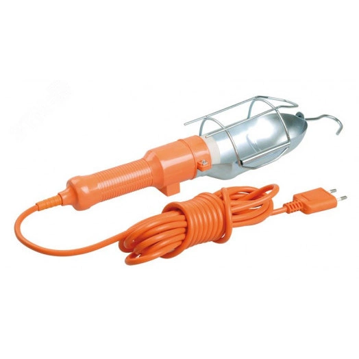 Светильник переносной УП-1Р плоская вилка (с выключателем) 2Р/5м 2х0,75 IEK