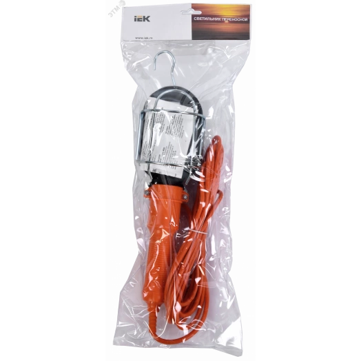 Светильник переносной УП-1Р плоская вилка (с выключателем) 2Р/5м 2х0,75 IEK