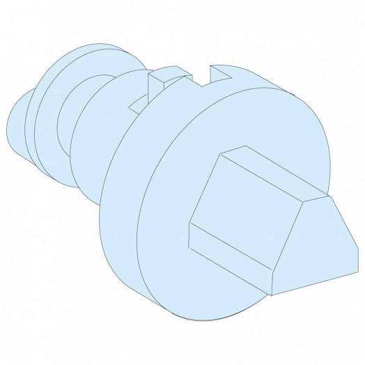 Втулка с треугольным штырем 7мм