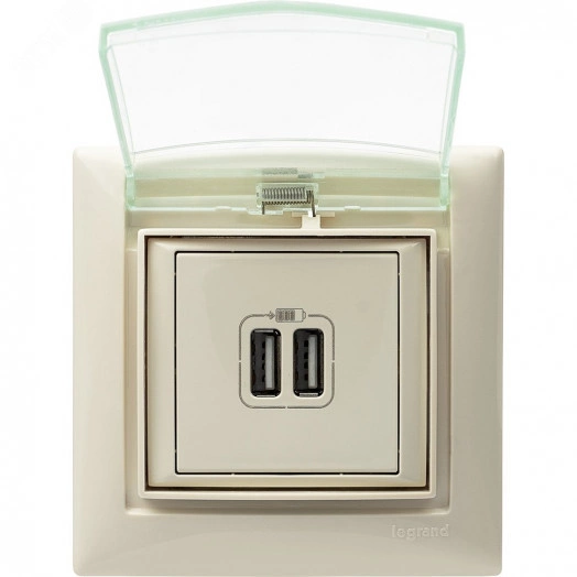 VALENA Рамка 1 пост IP44 слоновая кость