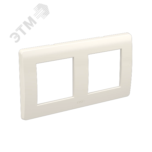 BRAVA Рамка 2 поста 4 модуля белая