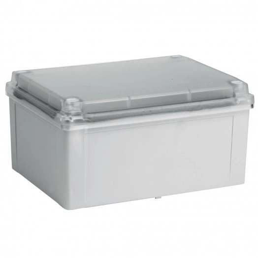 Коробка распределительная  IP56 240х190х90мм с гладкими стенками прозрачная