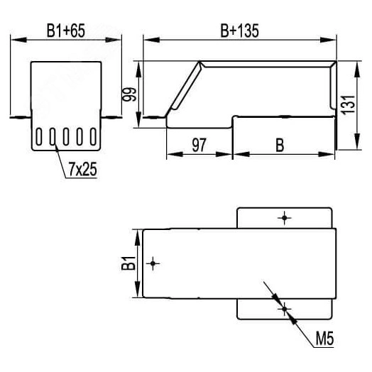 Коробка распределительная  IP56 240х190х90мм с гладкими стенками прозрачная