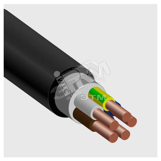 Кабель силовой ВВГнг(А)-LS 5х1,5ок-0,66 барабан