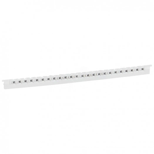 Планка маркировочная 2.3мм буквы (M) черная/белая Memocab 240шт