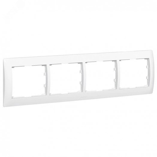 Galea Life Рамка 4 поста белая