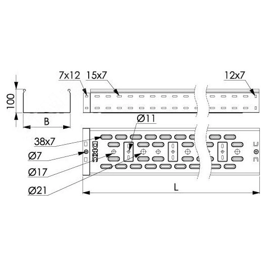 Крепление М8 к профнастилу потолочное