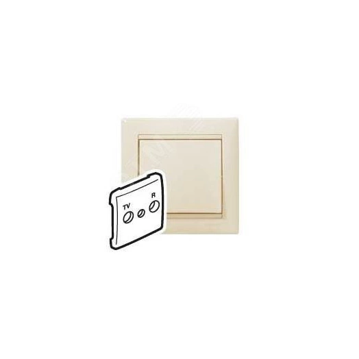 VALENA Панель лицевая выключателя телевизионного TV-FM слоновая кость