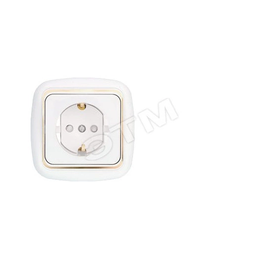 Беларусь Розетка одноместная скрытая с заземлением со шторками