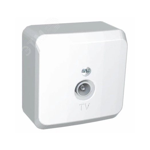 ЭТЮД Розетка телевизионная TV 0.7дБ наружная белая