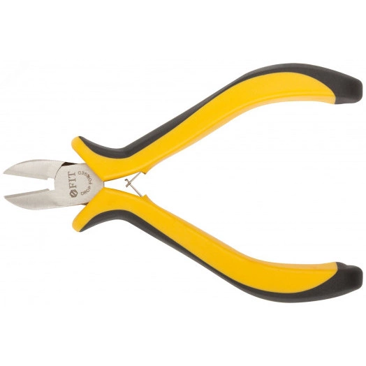 Бокорезы ''Мини'' Профи никелированное покрытие, черно-желтые мягкие ручки 115 мм