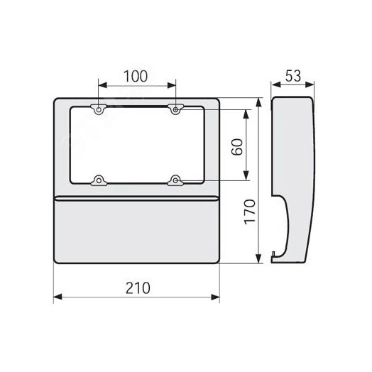 Плата монтажная для NS-INS630 3п с поворотной рукояткой