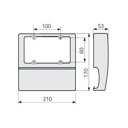 Плата монтажная для NS-INS630 3п с поворотной рукояткой
