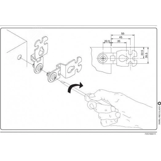 Проушины для крепления к стене (4шт)