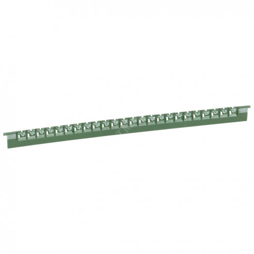 Планка маркировочная 2.3мм цифры (5) черная/зеленая Memocab 600шт