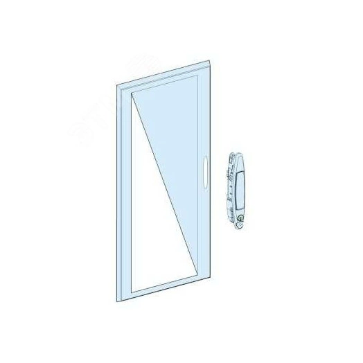Дверь навесного шкафа прозрачная 24 модуля