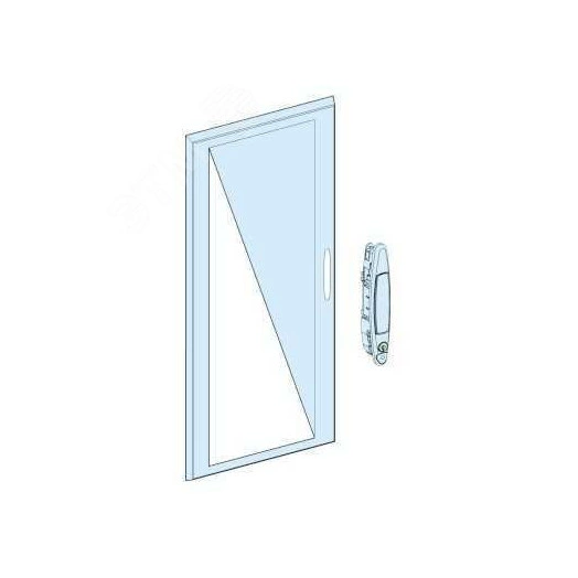 Дверь навесного шкафа прозрачная 24 модуля