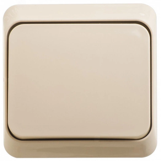 ЭТЮД Выключатель кнопочный наружный бежевый