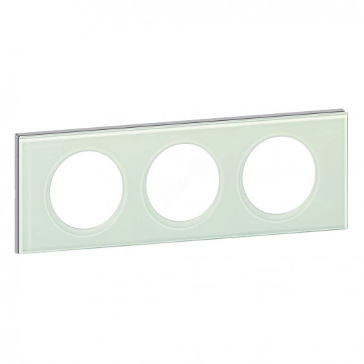 Рамка, трехпостовая, смальта белая глина