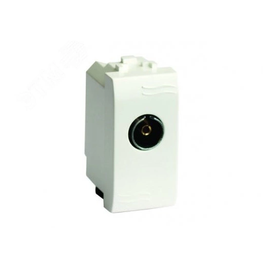 BRAVA Розетка телевизионная TV проход без согласующего сопротивления бежевая