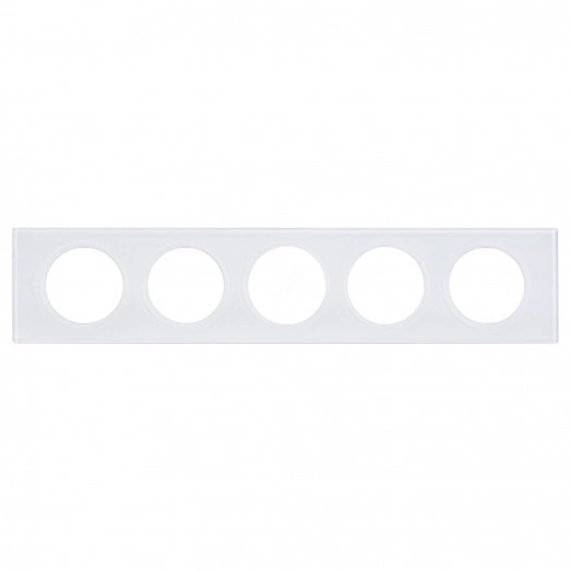 Рамка, пятипостовая, смальта белая глина