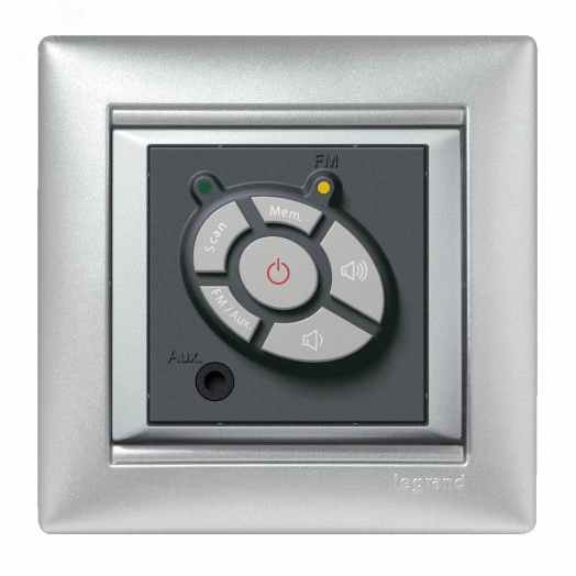 VALENA Рамка 1 пост горизонтальная алюминий