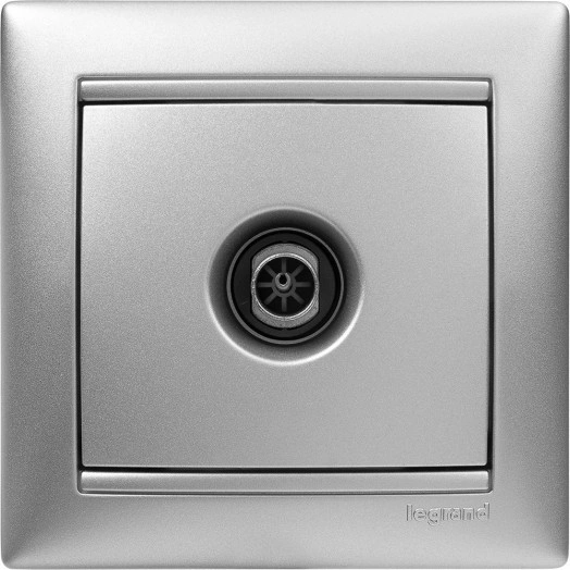 VALENA Рамка 1 пост горизонтальная алюминий