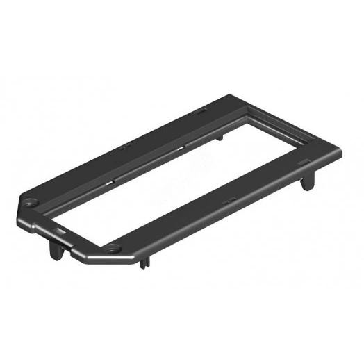 Рамка для электроустановочных изделий Modul45 147x76 мм (полиамид,черный)