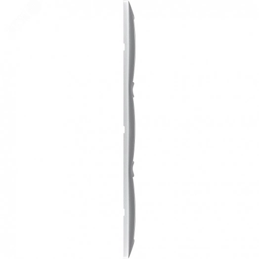 VALENA Рамка 3 поста горизонтальная алюминий