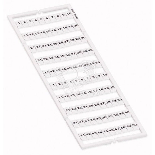 Маркировка горизонтальная WMB 1 ... 50 (2x) на DIN рейку