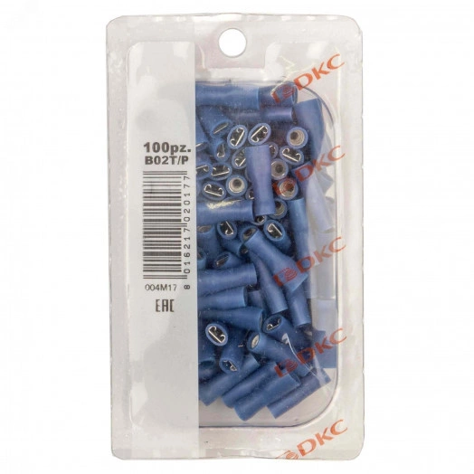 Разъем РппИм 2.5-7-0.8 синий QUADRO (100шт)