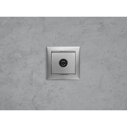 VALENA Розетка телевизионная ТV звезда в рамку 2400мГц 1.5дБ алюминий