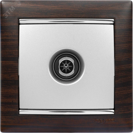 VALENA Розетка телевизионная ТV звезда в рамку 2400мГц 1.5дБ алюминий