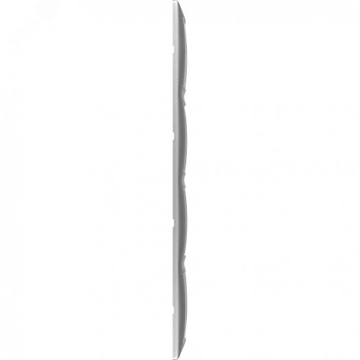 VALENA Рамка 4 поста горизонтальная алюминий