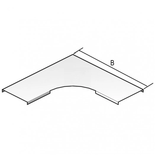 Крышка угла 100 гор DB90*100