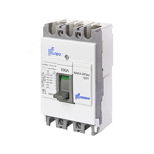 Выключатель автоматический ВА04-31 Про 3p 80А Icu-10kA (100C)