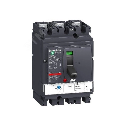 Выключатель автоматический NSX100F TM63D 3P3D термомагнитный расцепитель