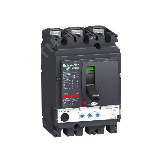 Выключатель автоматический NSX100F MICROLOGIC 2.2 40A 3P3D электронный расцепитель