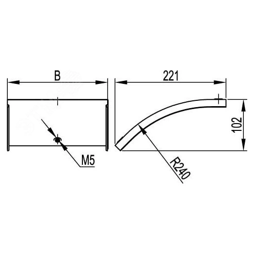 Заглушка торцевая LM 25x17 коричневая