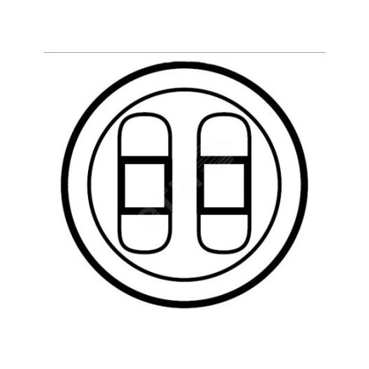 Celiane Лицевая панель для розетки акустической двойной бежевая