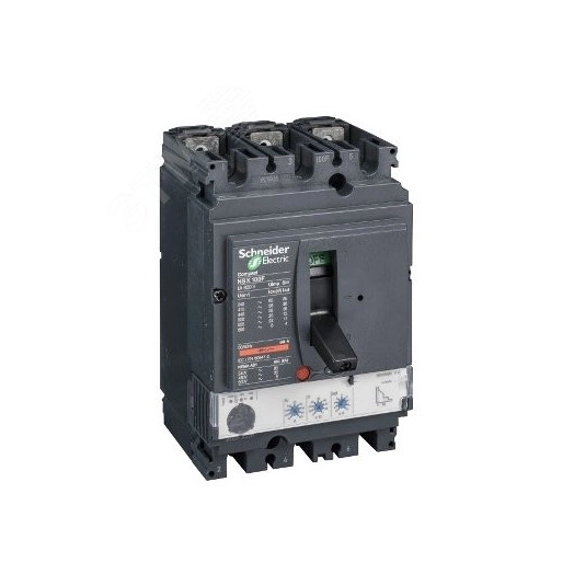 Выключатель автоматический NSX100N MICROLOGIC 2.2 100A 3P3D электронный расцепитель