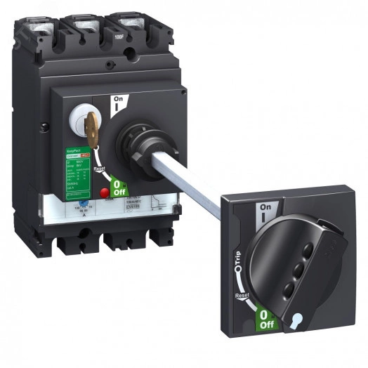 NSX Рукоятка поворотная выносная черная NSX100/250