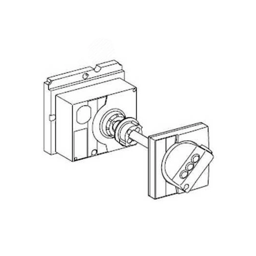 NSX Рукоятка поворотная выносная черная NSX100/250