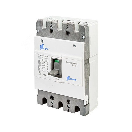 Выключатель автоматический ВА04-35 Про 3p 125А Icu-18kA (250C)