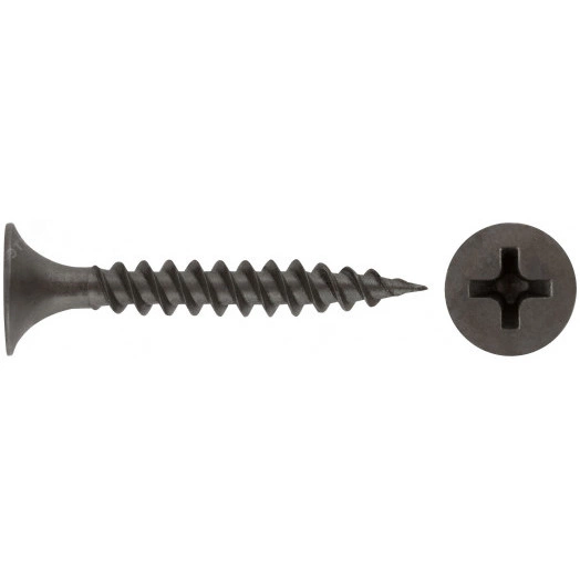 Саморез гипсокартон/металл 3,5х25 черный (30шт)