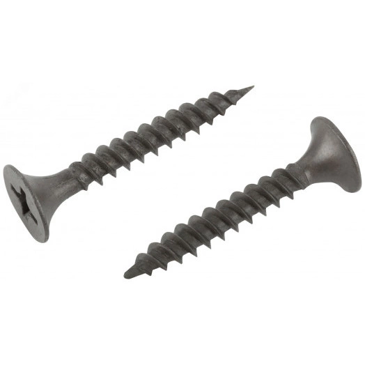 Саморез гипсокартон/металл 3,5х25 черный (30шт)