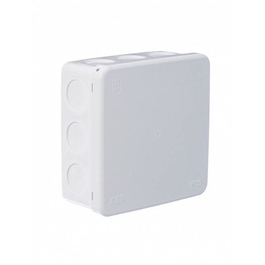 Коробка распределительная 104х104х48мм IP65 12 вводов белая AP10