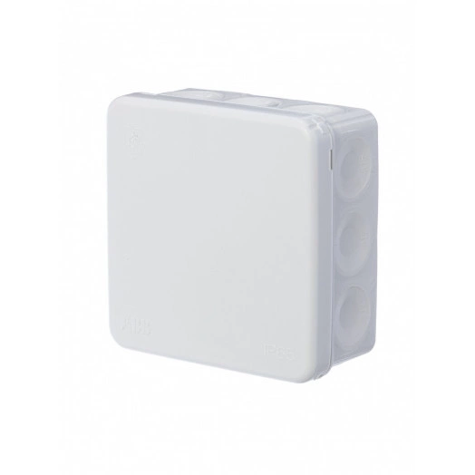 Коробка распределительная 86х86x40 IP65 14 вводов белая AP9